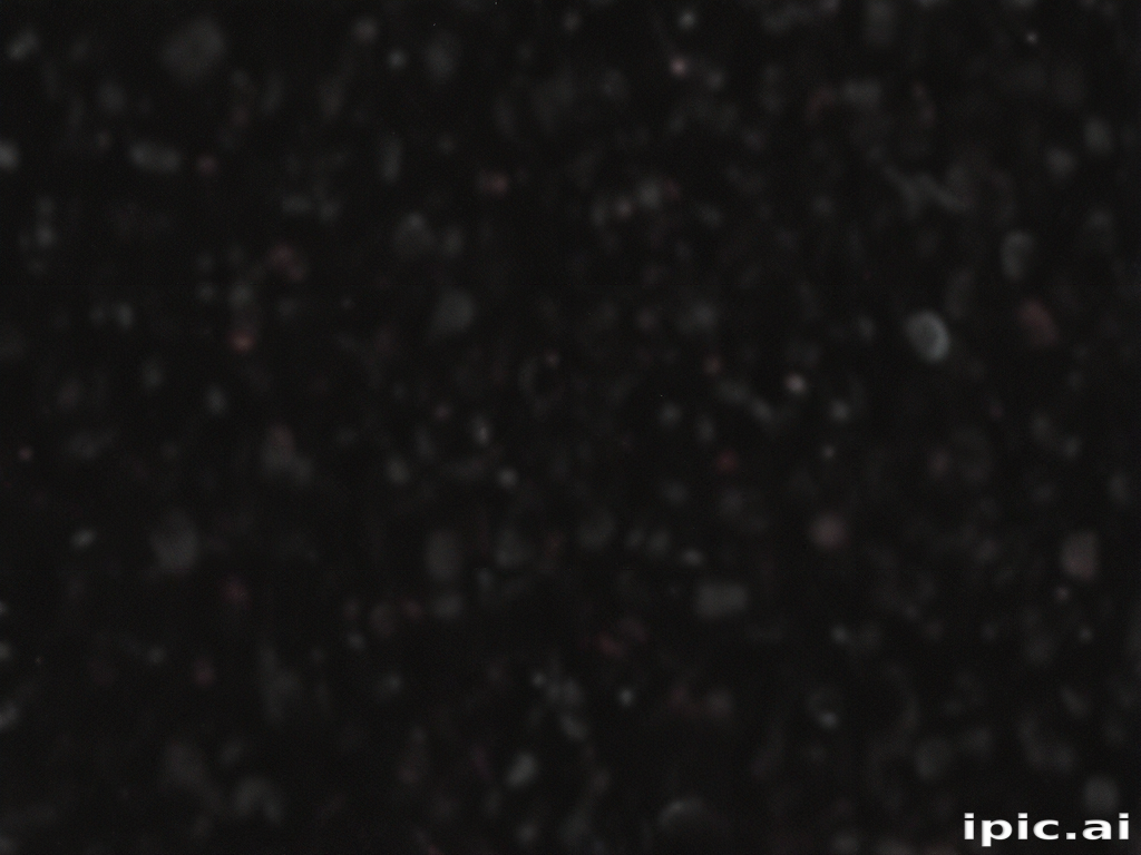 Close-Up of a Dark Surface with Subtle Textures and Sparkling Particles