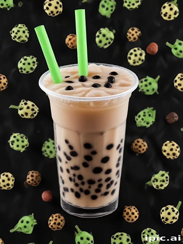 boba tea background