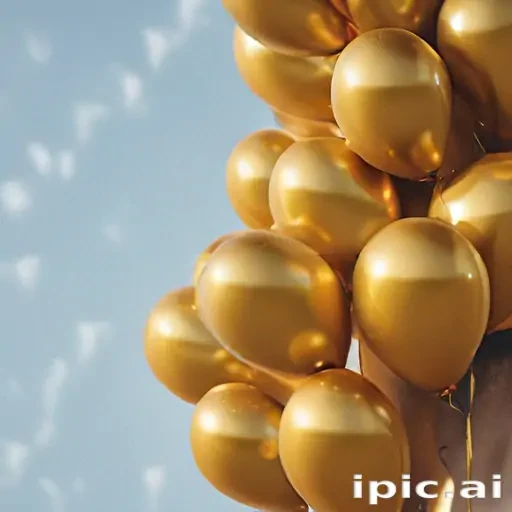 golden balloons