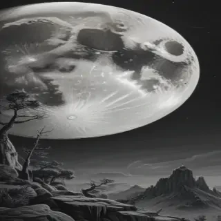moon sketch