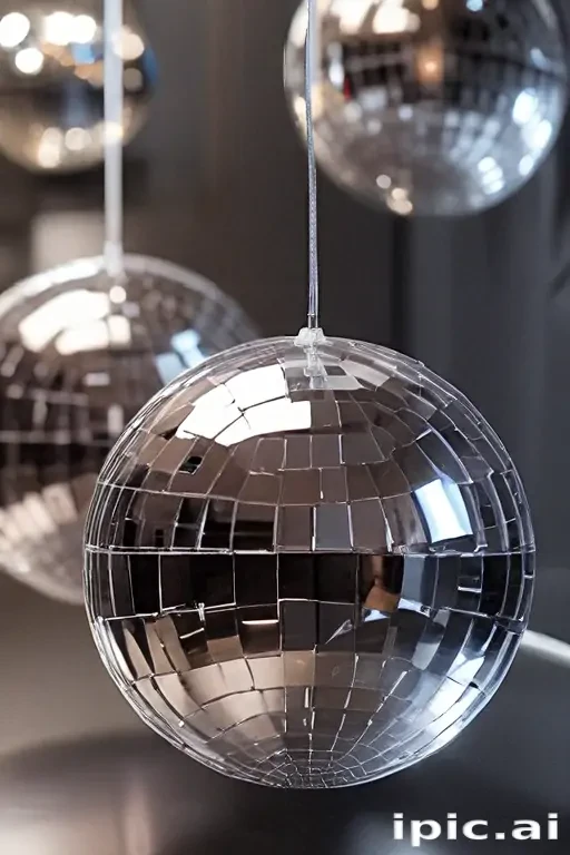 transparent disco balls