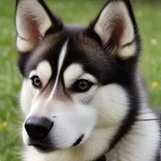 alaskan husky shepherd