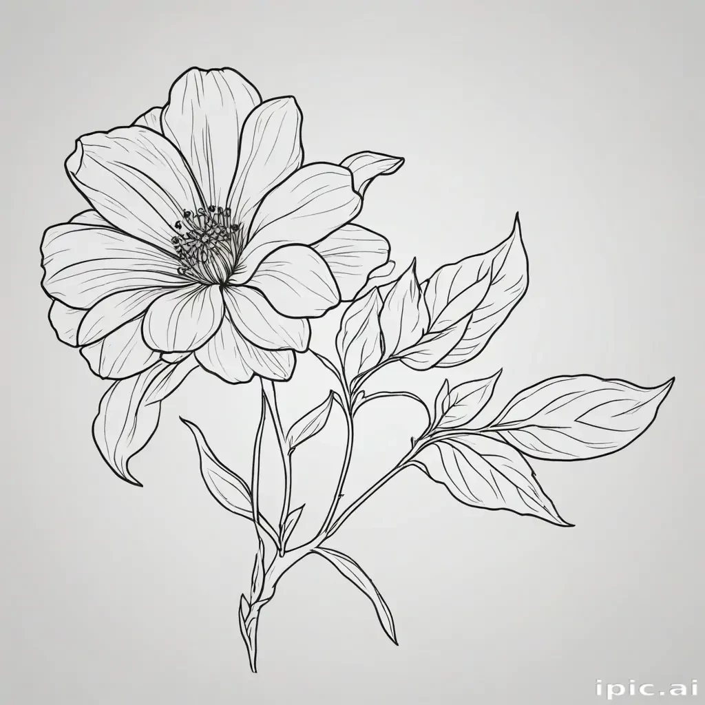flower outline png