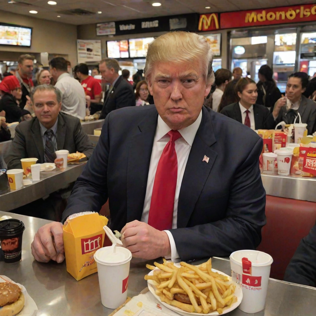 donald trump at mcdonalds