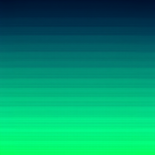 Generate an image of smooth horizontal gradient stripes transitioning from dark blue at the top to bright green at the bottom, captured with a Canon EOS R5 camera, 50mm lens, aperture f/8, ISO 100, with a shallow depth of field and high dynamic range for enhanced color vibrancy.