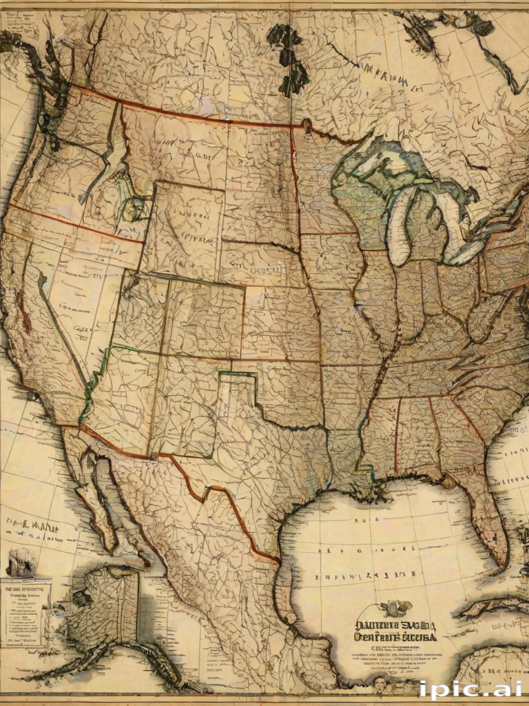 map of the united states of america