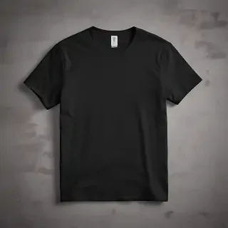 black tee shirt mockup
