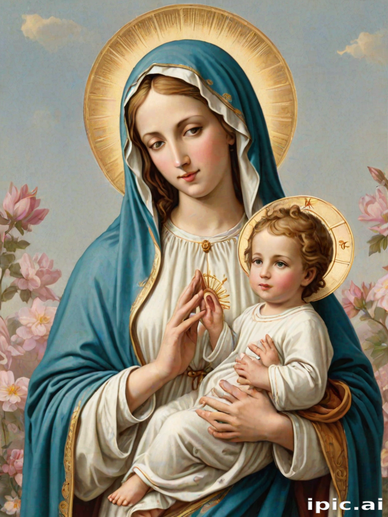 virgin mary clipart
