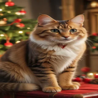 christmas images cats
