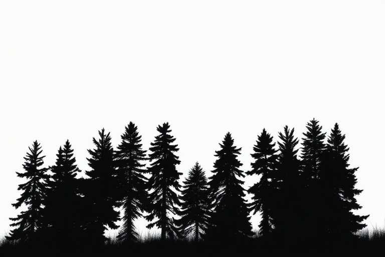 pine tree silhouette png