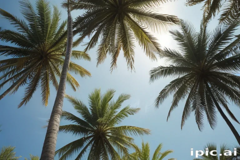 palm trees transparent