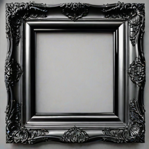 black picture frame png