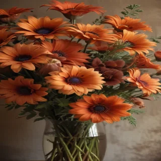 aesthetic brown flowers