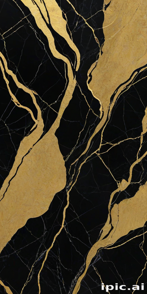 black and gold marble background
