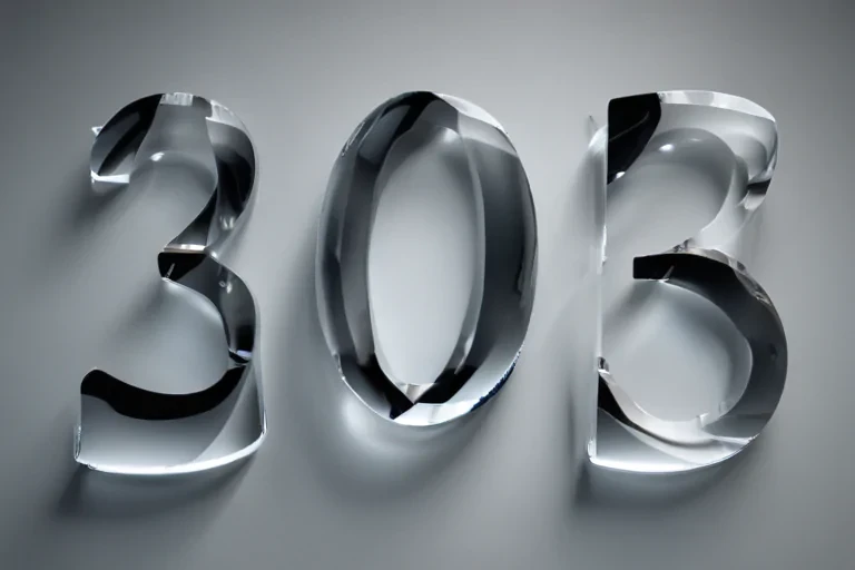 transparent numbers