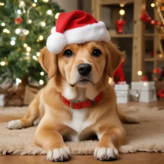 christmas wallpaper dog