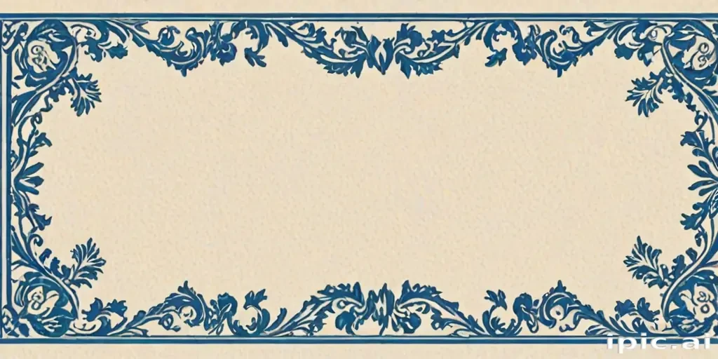blue border design