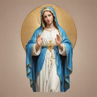 virgin mary clip art