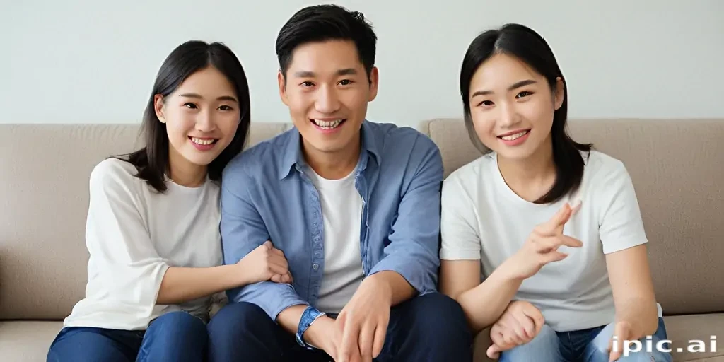 free use asian family