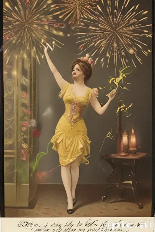 vintage new years images