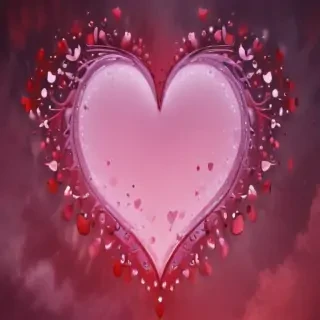 heart background aesthetic