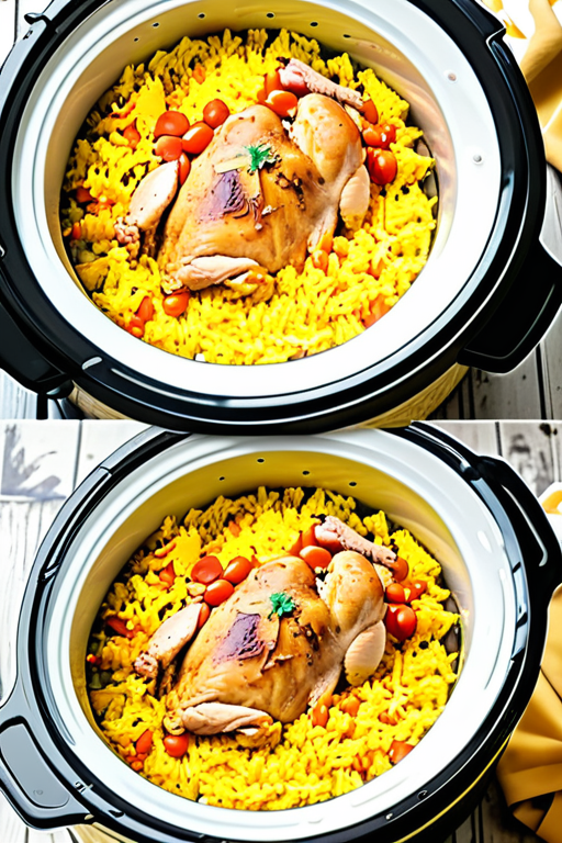 crockpot chicken and yellow rice