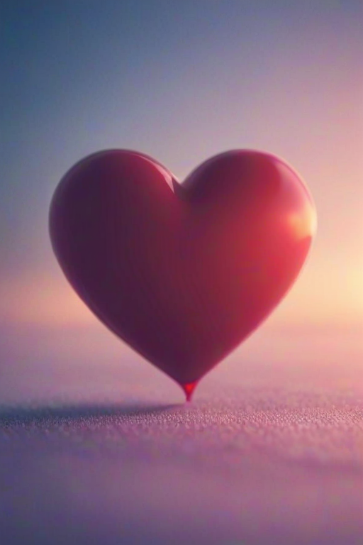 blurry heart wallpaper