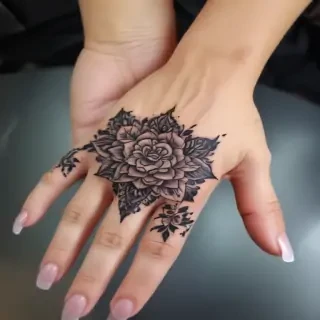 cute hand tattoos for black females