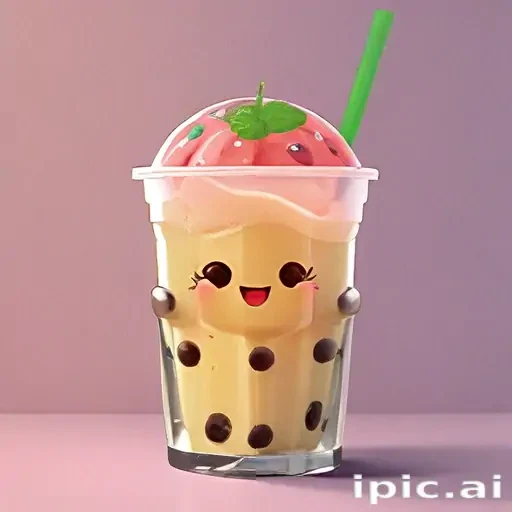 aesthetic cute boba wallpaper