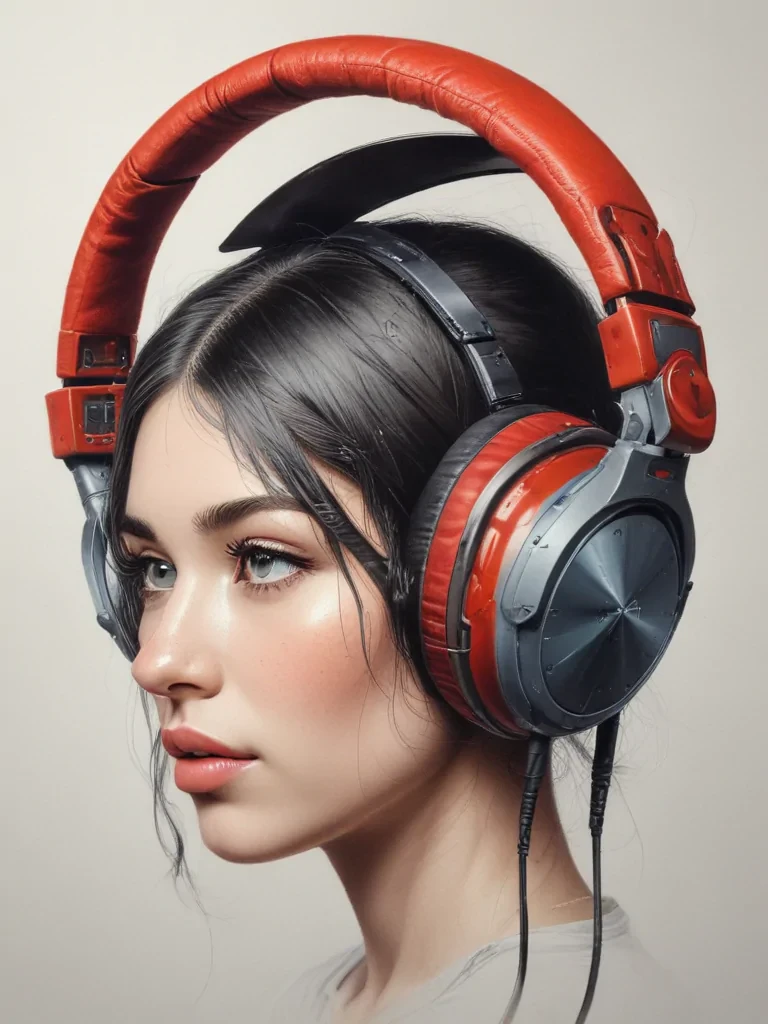 headphones drawing