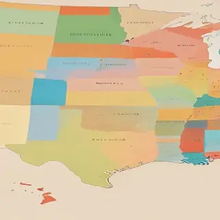 map of the us states