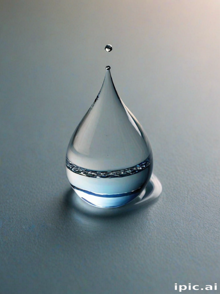 transparent water drop