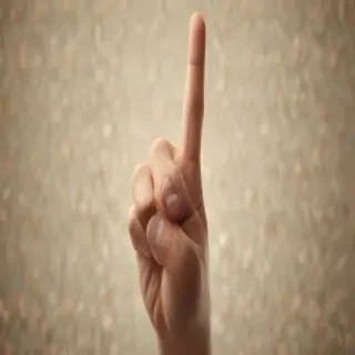 middle finger background