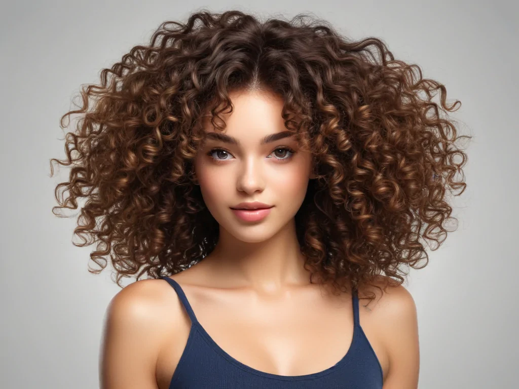 curly hair png