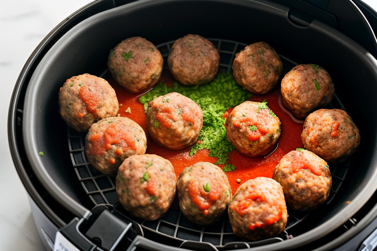 how to cook frozen meatballs in air fryer