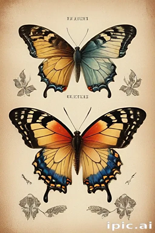 vintage butterfly illustration