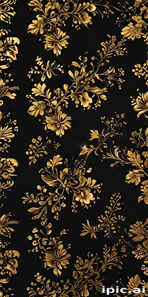 gold black background