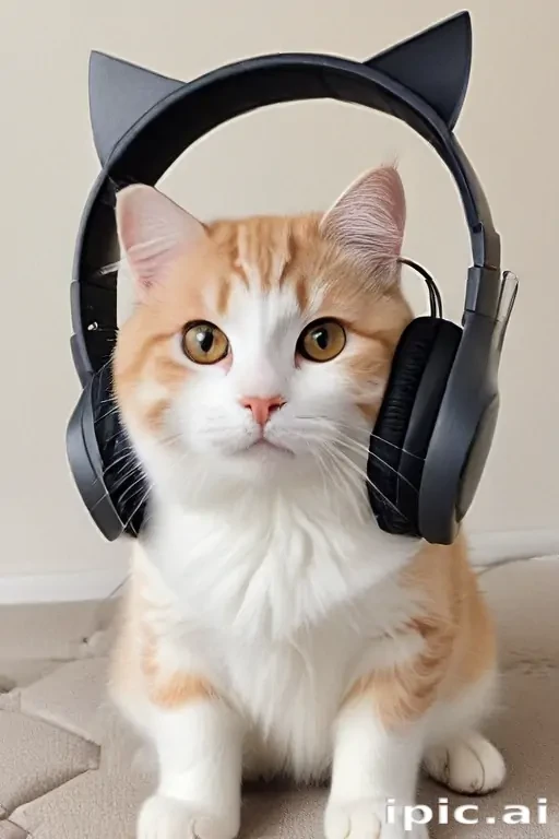 cat headphones png