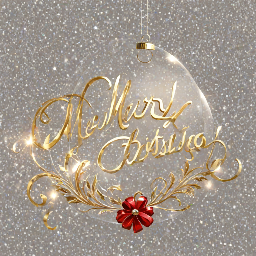 transparent merry christmas