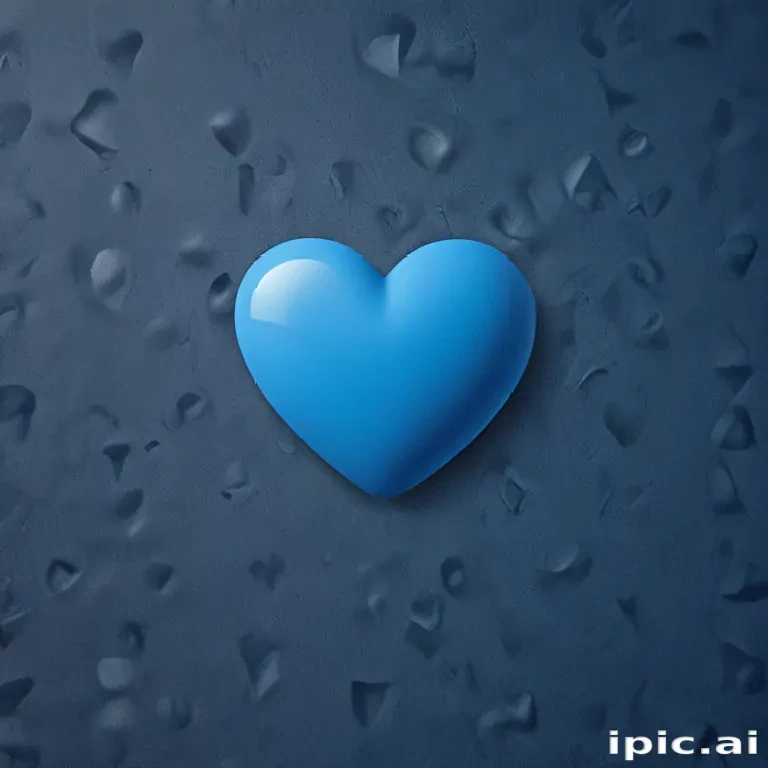 blue heart wallpaper