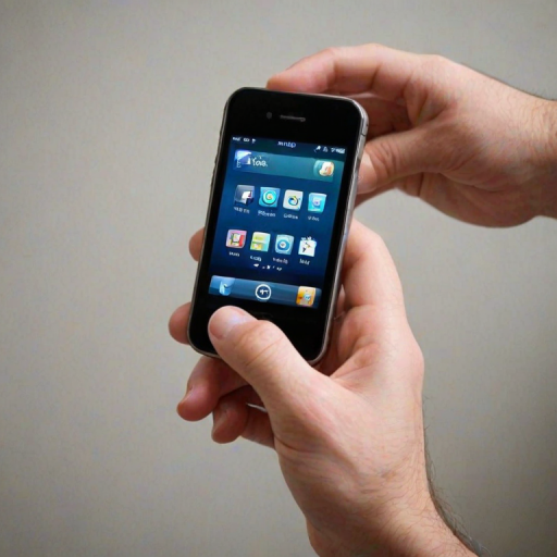 phone with hand