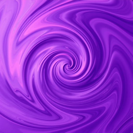 Create a vibrant swirling pattern with shades of purple and soft pink, camera type: DSLR, camera settings: f/8, ISO 100, shutter speed 1/125, camera view: top-down, style: high detail and vivid colors.