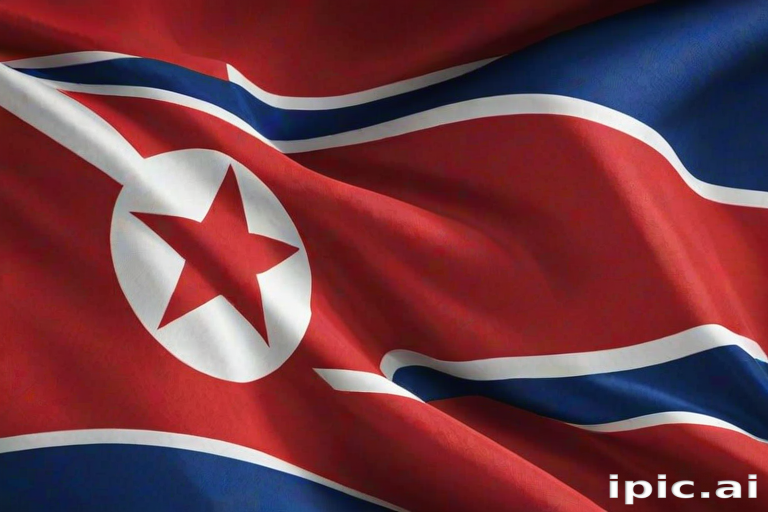 north korea flag