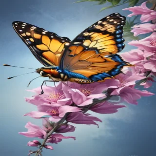 drawing butterflies