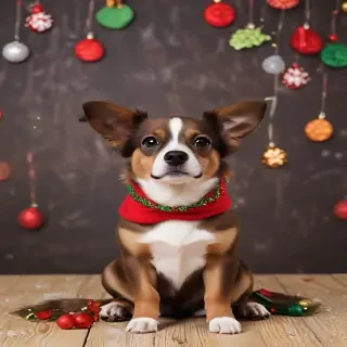 dog christmas backgrounds