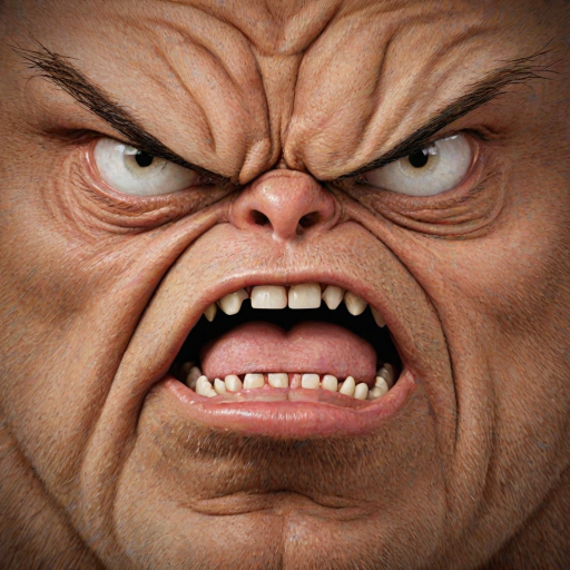 angry face