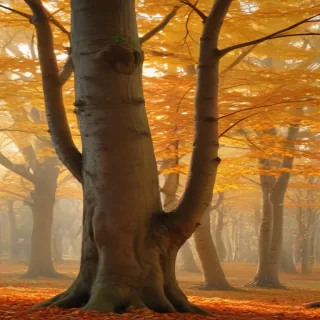 fall leaves aesthetic