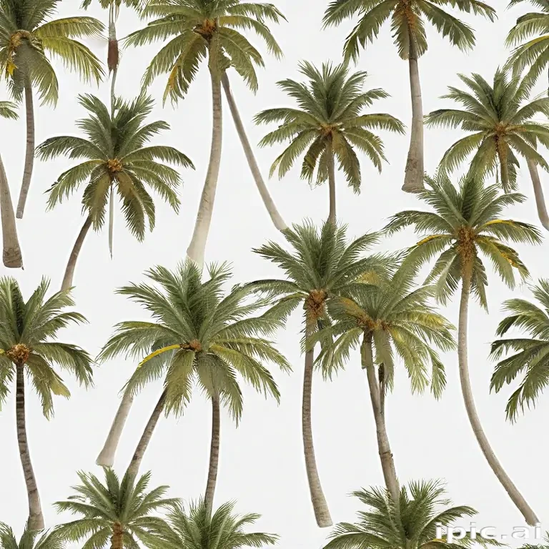 palm trees transparent
