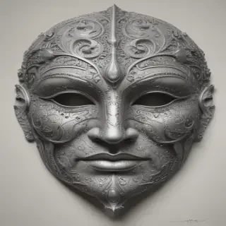 drawing of a mask