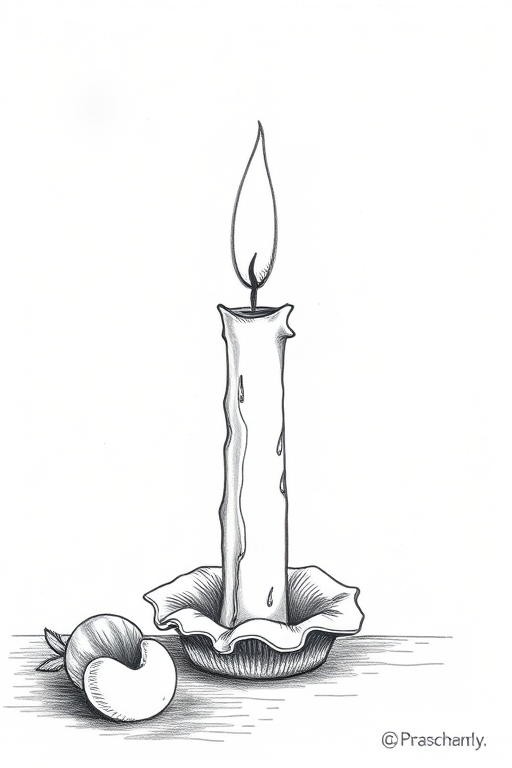 candle drawing